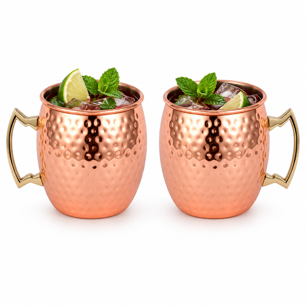 Moscow Mule-mugg i koparfärgat rostfritt stål, 500 ml
