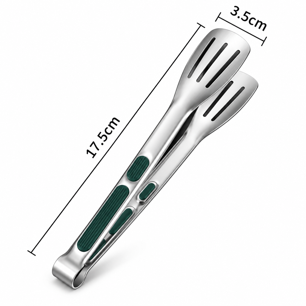 Liten grilltång 17,5 cm lång med 3,5 cm bred gripyta