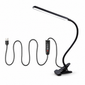 LED clip-on bordslampa i vitt på vit bakgrund