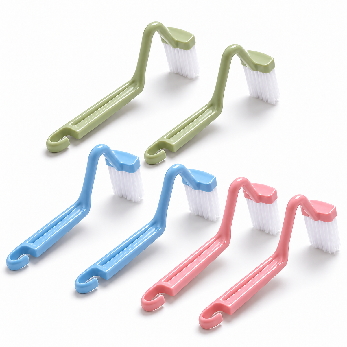 6-pack V-formade toalettborstar